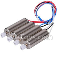 SYMA X5S X5SW X5SC Parts-36 Reversing-rotating Motor with Black and white wire(2pcs) & rotating Motor with red and Blue wire(2pcs) For SYMA X5S X5SC X5SC Quadcopter UFO parts